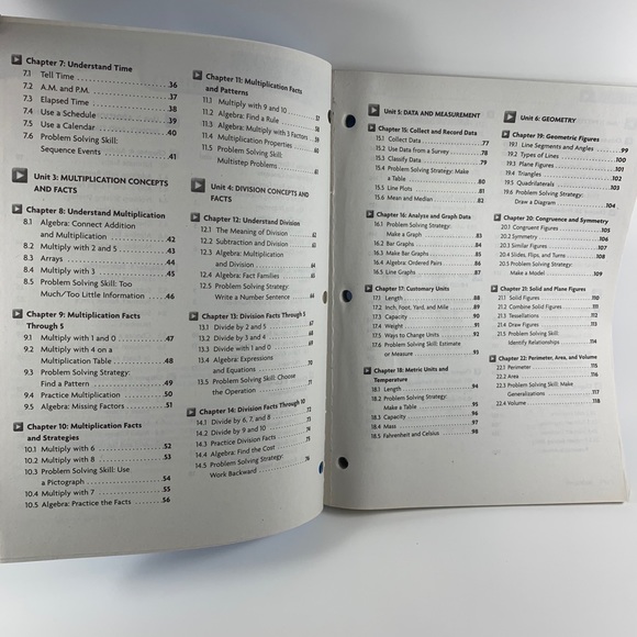 Harcourt Math Grade 3 Practice Workbook - Picture 7 of 8